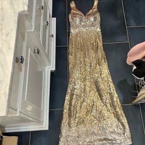 Long sequin dress size 1